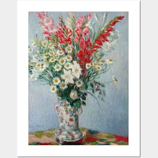 Bouquet of Gladioli, Lilies and Daisies by Claude Monet Posters and Art